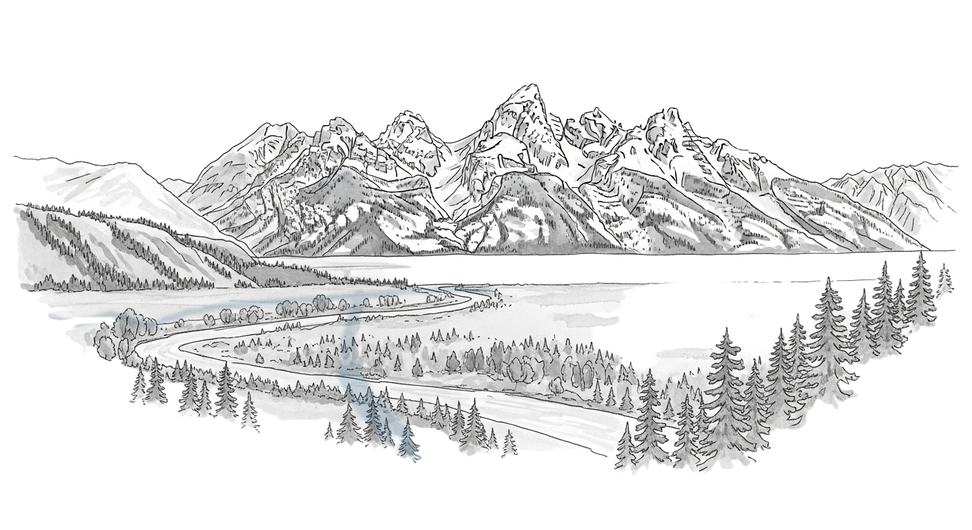 Teton Range sketch